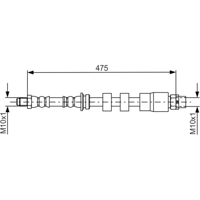 BOSCH 1 987 481 678 Bremsschlauch