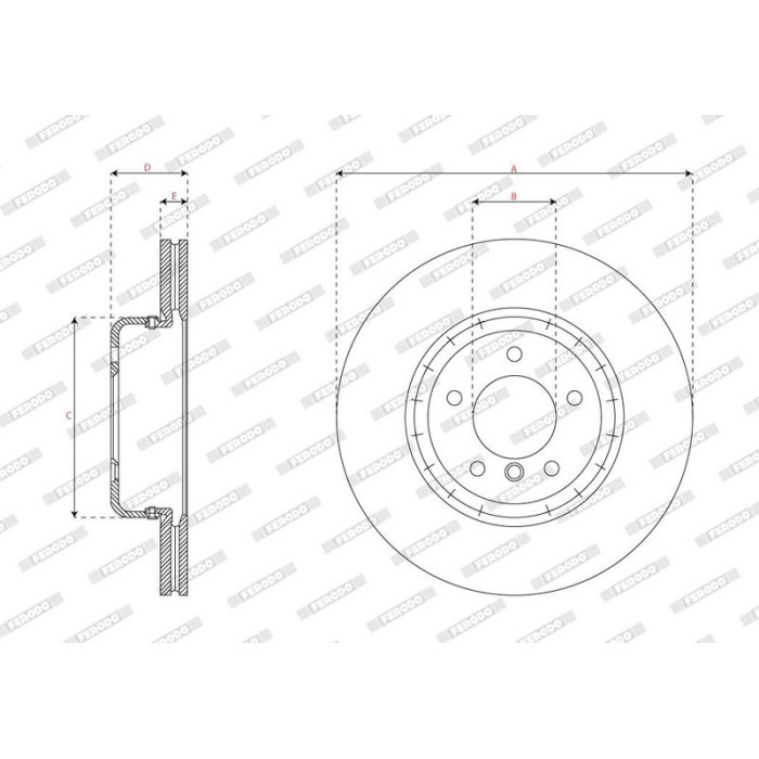 Ferodo DDF1811VC-1 Bremsscheibe PREMIER Ferodo DDF1811VC-1 Bremsscheibe PREMIER