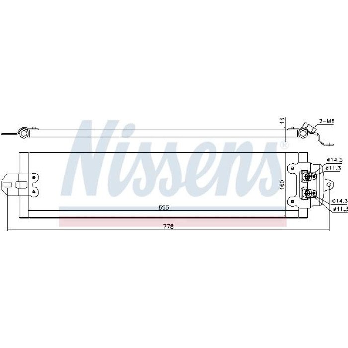 Nissens 90617 Ölkühler, Automatikgetriebe Nissens 90617 Ölkühler, Automatikgetriebe