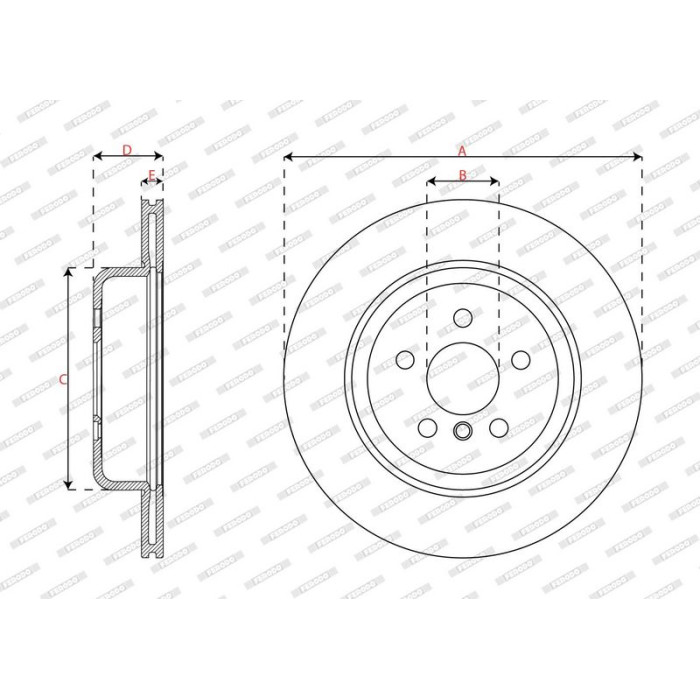 Ferodo DDF3042LC-1 Bremsscheibe PREMIER Ferodo DDF3042LC-1 Bremsscheibe PREMIER