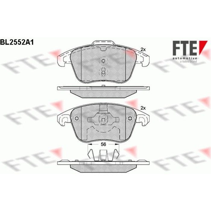 FTE 9010805 Bremsbelagsatz, Scheibenbremse FTE 9010805 Bremsbelagsatz, Scheibenbremse