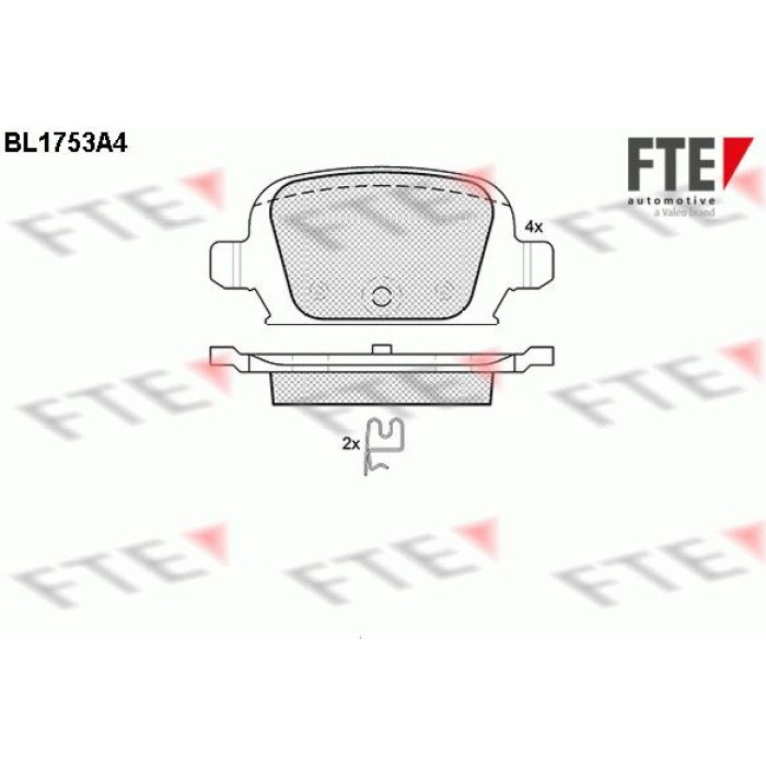 FTE 9010334 Bremsbelagsatz, Scheibenbremse FTE 9010334 Bremsbelagsatz, Scheibenbremse