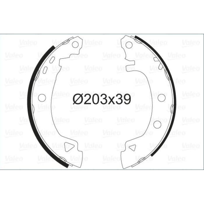Valeo 562041 Bremsbackensatz Valeo 562041 Bremsbackensatz