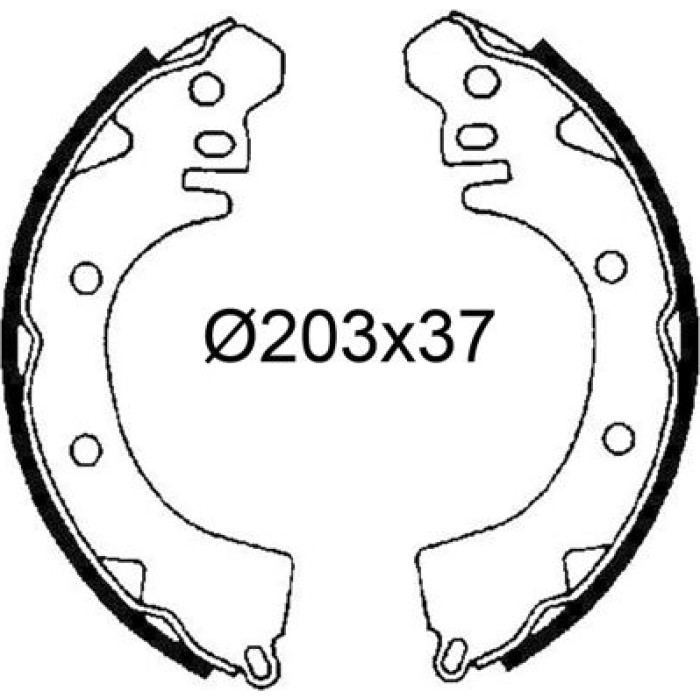 Valeo 564330 Bremsbackensatz