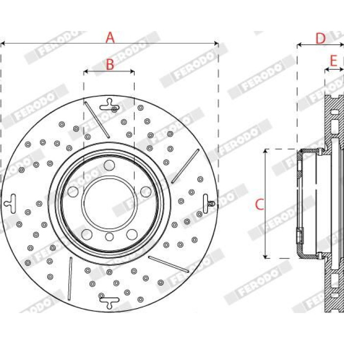 Bremsscheibe DDF2622VC-1 Bremsscheibe DDF2622VC-1