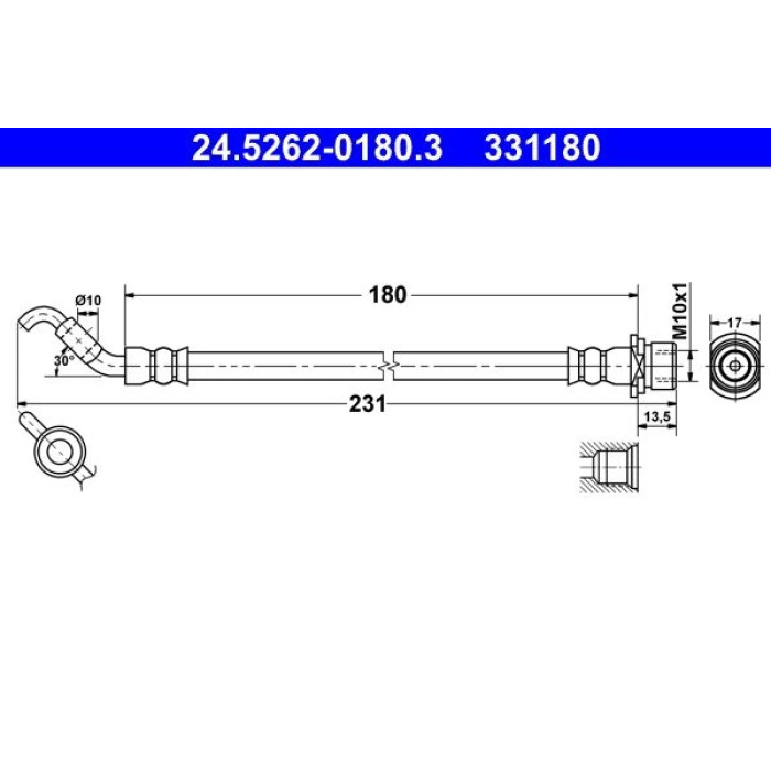 ATE 24.5262-0180.3 Bremsschlauch
