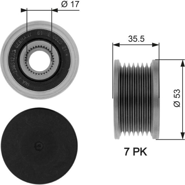 Gates OAP7110 Generatorfreilauf DriveAlign™ Gates OAP7110 Generatorfreilauf DriveAlign™