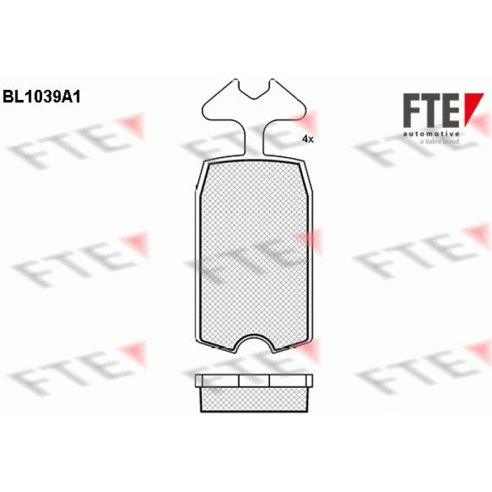 FTE 9010018 Bremsbelagsatz, Scheibenbremse FTE 9010018 Bremsbelagsatz, Scheibenbremse