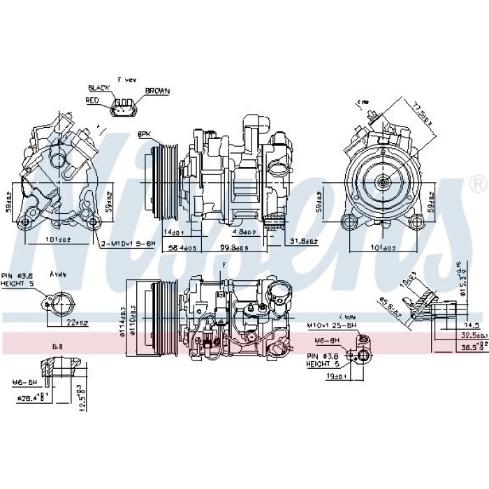 Nissens 89585 Kompressor, Klimaanlage FIRST FIT Nissens 89585 Kompressor, Klimaanlage FIRST FIT