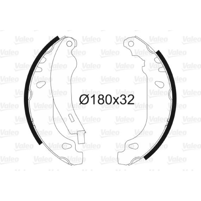 Valeo 562084 Bremsbackensatz