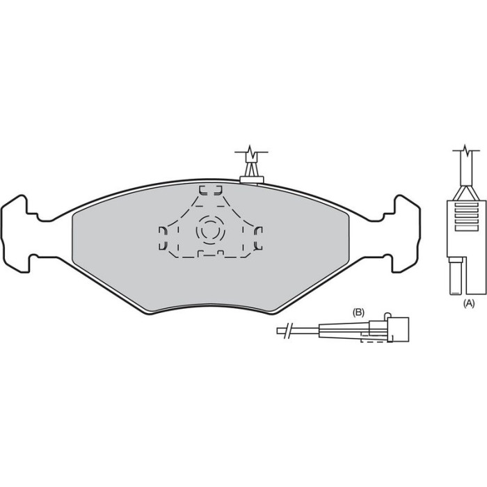 Valeo 598271 Bremsbelagsatz, Scheibenbremse Valeo 598271 Bremsbelagsatz, Scheibenbremse