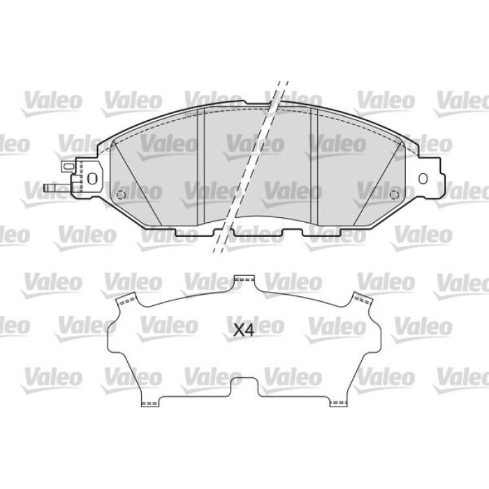 Valeo 601675 Bremsbelagsatz, Scheibenbremse