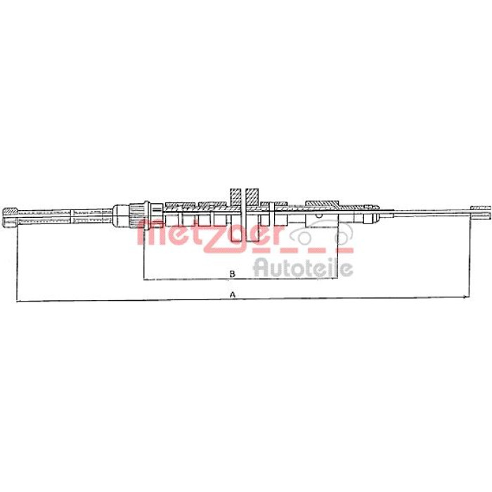 Metzger 10.6023 Seilzug, Feststellbremse