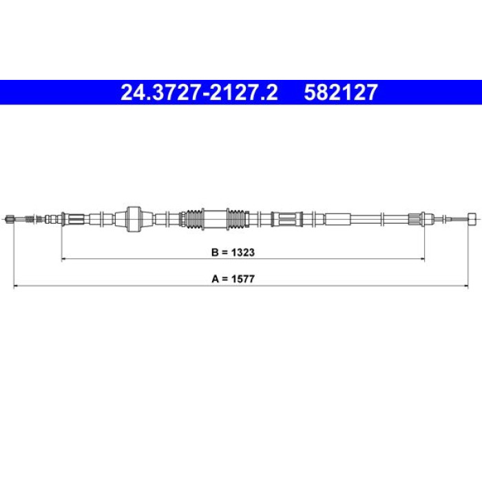 ATE 24.3727-2127.2 Seilzug, Feststellbremse