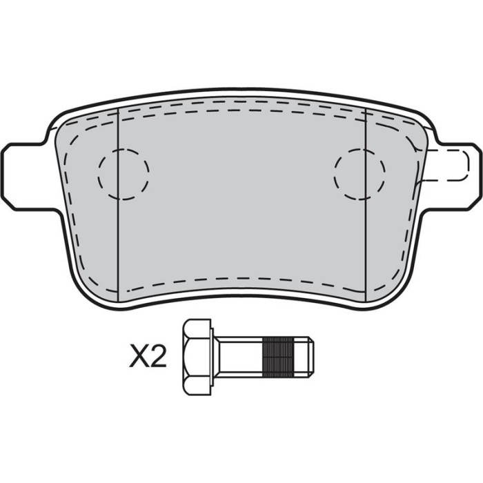 Valeo 601011 Bremsbelagsatz, Scheibenbremse