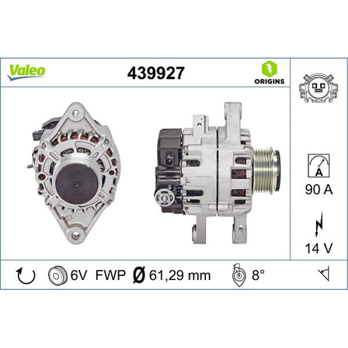 Valeo 439927 Generator ORIGINS - NEW O.E. TECHNOLOGIE Valeo 439927 Generator ORIGINS - NEW O.E. TECHNOLOGIE