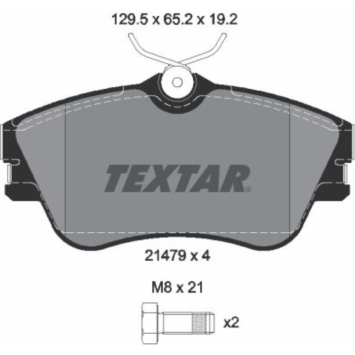 Textar 2147902 Bremsbelagsatz, Scheibenbremse Q+ Textar 2147902 Bremsbelagsatz, Scheibenbremse Q+