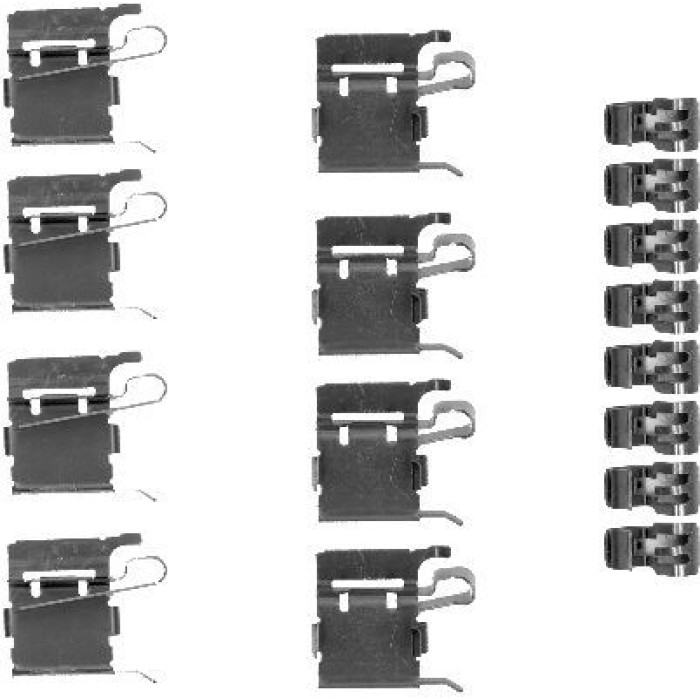 Hella 8DZ 355 203-381 Zubehörsatz, Scheibenbremsbelag