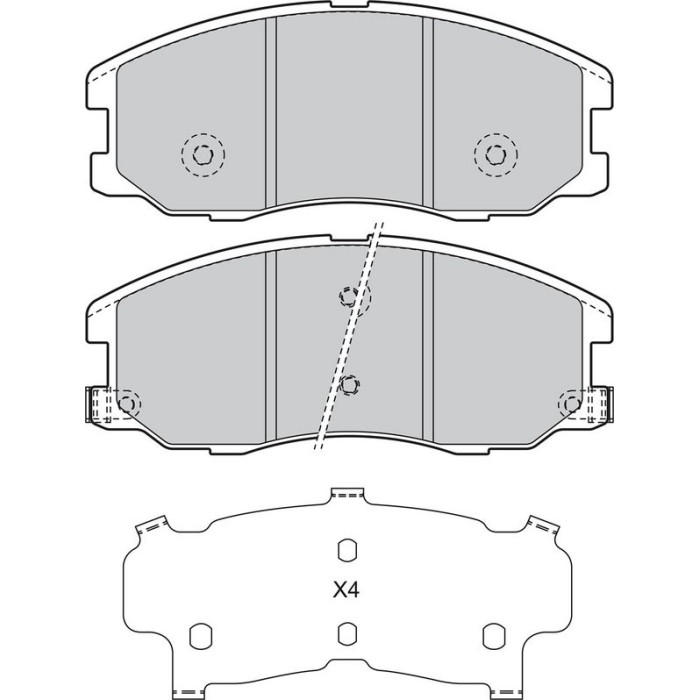 Valeo 598942 Bremsbelagsatz, Scheibenbremse