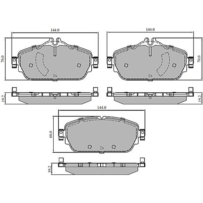 Metzger 1170853 Bremsbelagsatz, Scheibenbremse Metzger 1170853 Bremsbelagsatz, Scheibenbremse