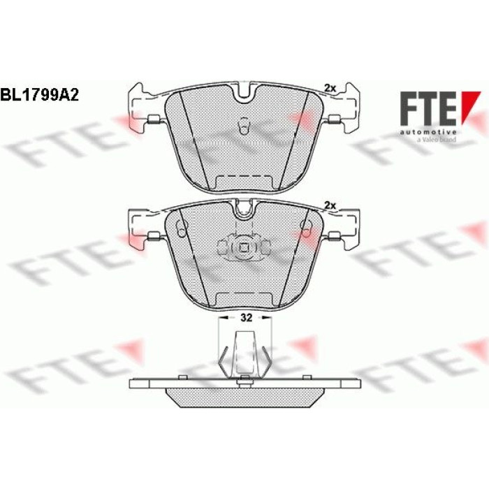 FTE 9010371 Bremsbelagsatz, Scheibenbremse FTE 9010371 Bremsbelagsatz, Scheibenbremse