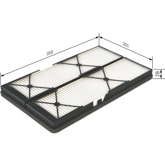 BOSCH 1 987 432 044 Innenraumfilter BOSCH 1 987 432 044 Innenraumfilter