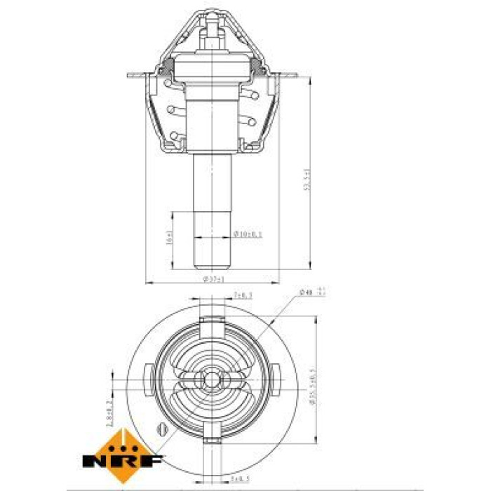 Thermostat, Kühlmittel 725189 Thermostat, Kühlmittel 725189