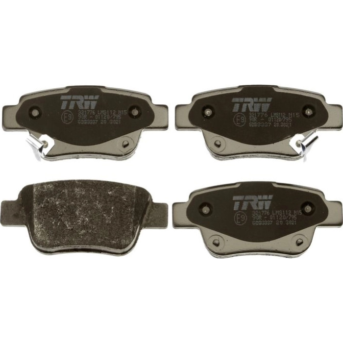 TRW GDB3337 Bremsbelagsatz, Scheibenbremse COTEC TRW GDB3337 Bremsbelagsatz, Scheibenbremse COTEC