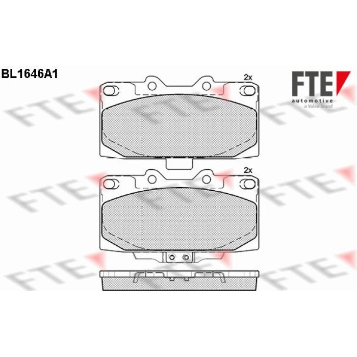 FTE 9010267 Bremsbelagsatz, Scheibenbremse FTE 9010267 Bremsbelagsatz, Scheibenbremse