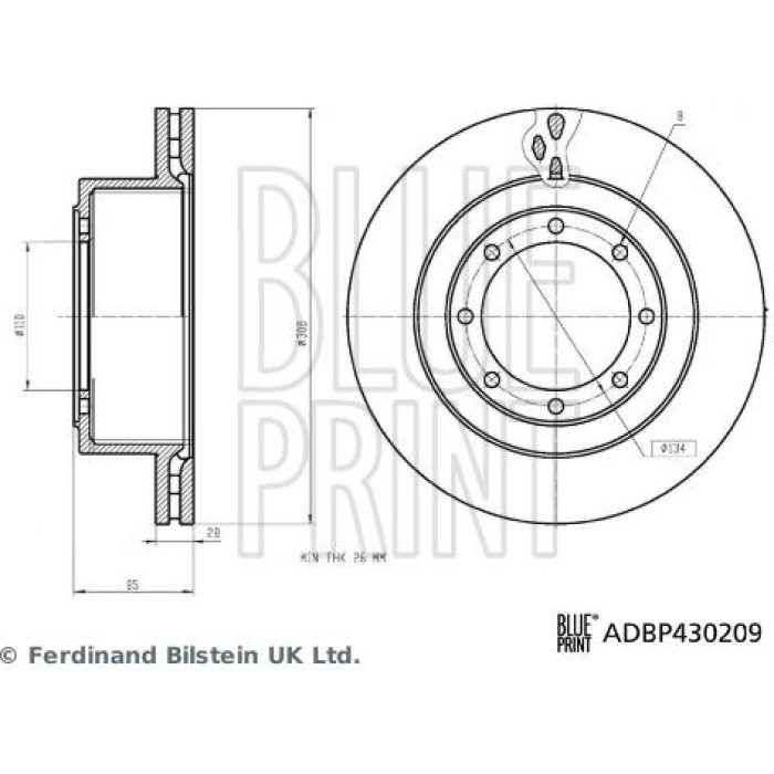 Bremsscheibe ADBP430209 Bremsscheibe ADBP430209