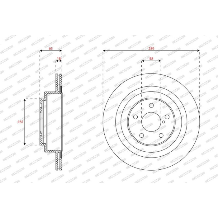Ferodo DDF2965C Bremsscheibe PREMIER Ferodo DDF2965C Bremsscheibe PREMIER