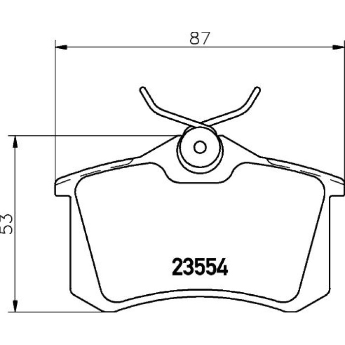 Hella 8DB 355 017-711 Bremsbelagsatz, Scheibenbremse Hella 8DB 355 017-711 Bremsbelagsatz, Scheibenbremse