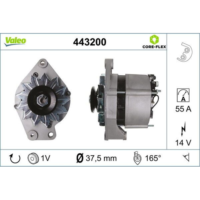 Valeo 443200 Generator CORE-FLEX Valeo 443200 Generator CORE-FLEX