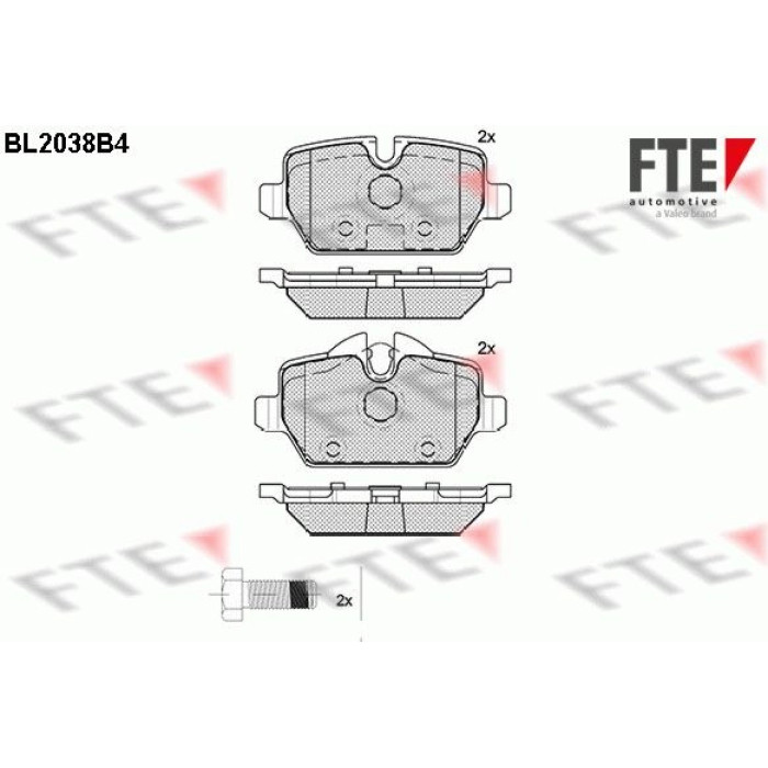 FTE 9010624 Bremsbelagsatz, Scheibenbremse FTE 9010624 Bremsbelagsatz, Scheibenbremse