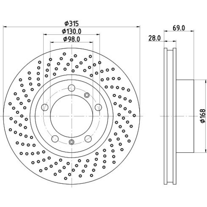 Hella 8DD 355 125-051 Bremsscheibe Pro High Carbon Hella 8DD 355 125-051 Bremsscheibe Pro High Carbon