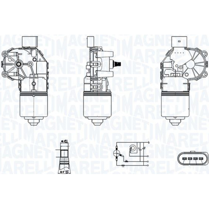 Magneti Marelli 064350006010 Wischermotor Magneti Marelli 064350006010 Wischermotor