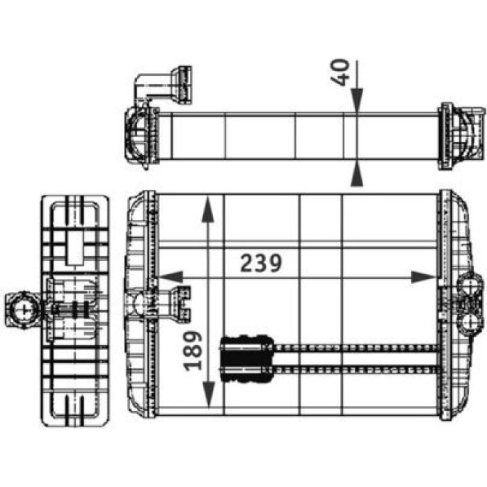Mahle AH 110 000P Wärmetauscher, Innenraumheizung BEHR Premium Line Mahle AH 110 000P Wärmetauscher, Innenraumheizung BEHR Premium Line