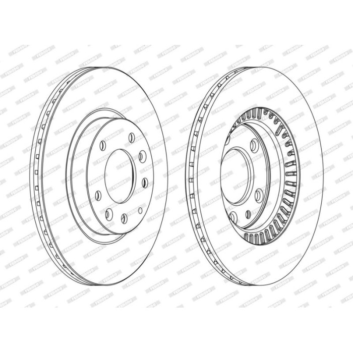 Ferodo DDF1657C Bremsscheibe PREMIER