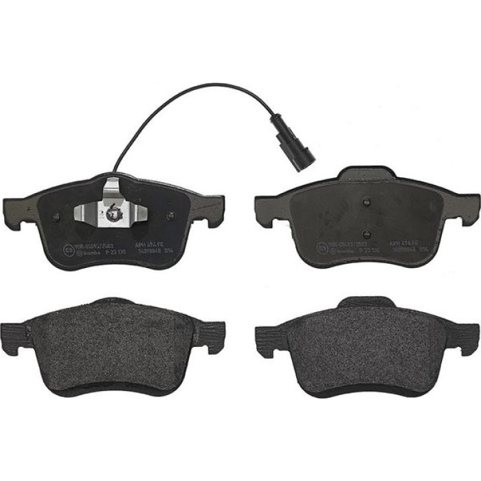Brembo P 23 130 Bremsbelagsatz, Scheibenbremse PRIME LINE Brembo P 23 130 Bremsbelagsatz, Scheibenbremse PRIME LINE