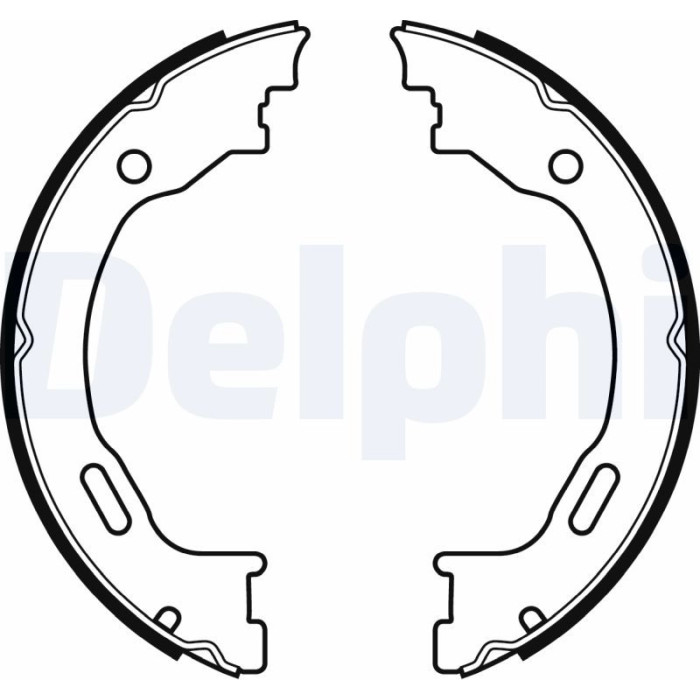 Delphi LS2077 Bremsbackensatz, Feststellbremse Delphi LS2077 Bremsbackensatz, Feststellbremse
