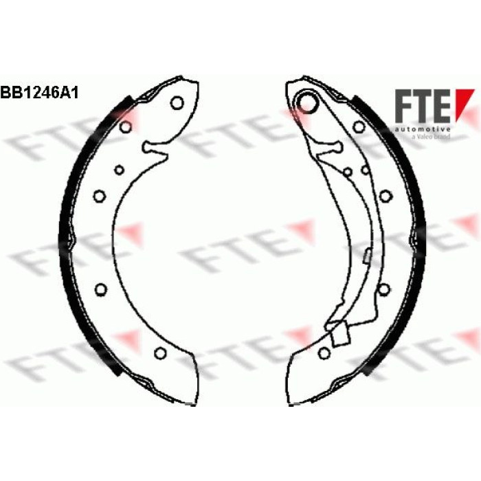 FTE 9100050 Bremsbackensatz FTE 9100050 Bremsbackensatz