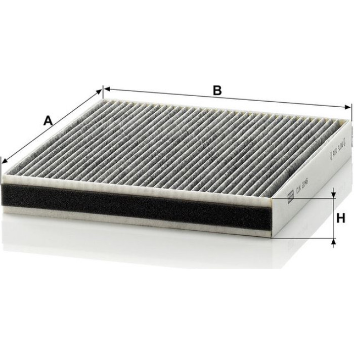 MANN-FILTER CUK 2246 Innenraumfilter, Aktivkohlefilter MANN-FILTER CUK 2246 Innenraumfilter, Aktivkohlefilter