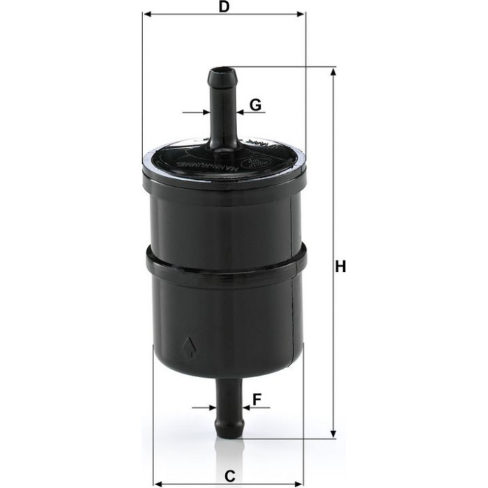 Mann-Filter WK 42/4 (10) Kraftstofffilter Mann-Filter WK 42/4 (10) Kraftstofffilter