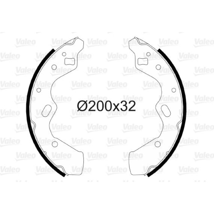 Valeo 564093 Bremsbackensatz Valeo 564093 Bremsbackensatz