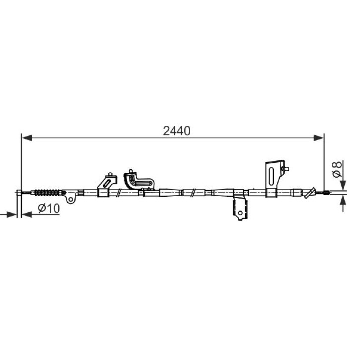 BOSCH 1 987 482 425 Seilzug, Feststellbremse