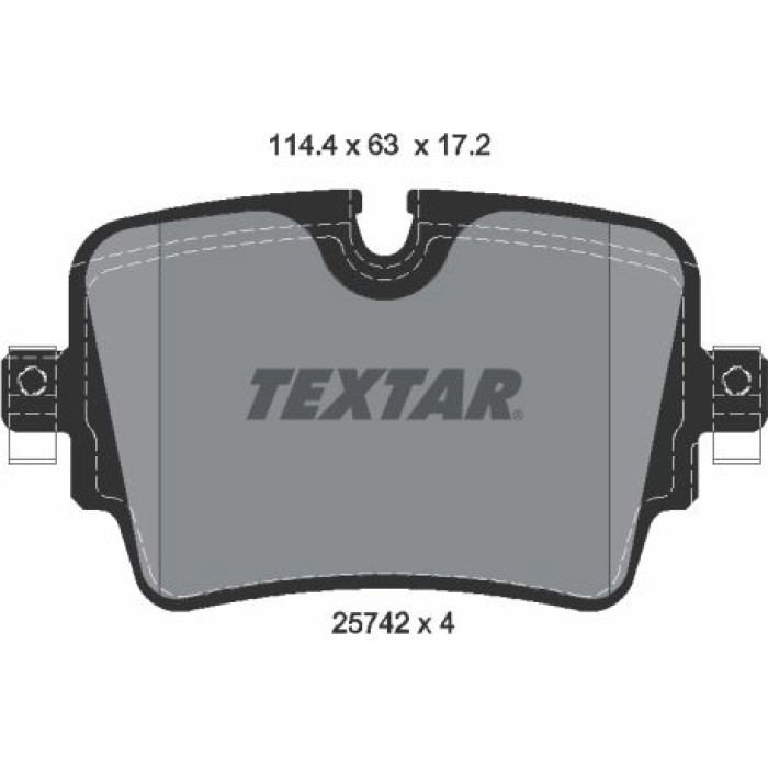 Textar 2574201 Bremsbelagsatz, Scheibenbremse Q+