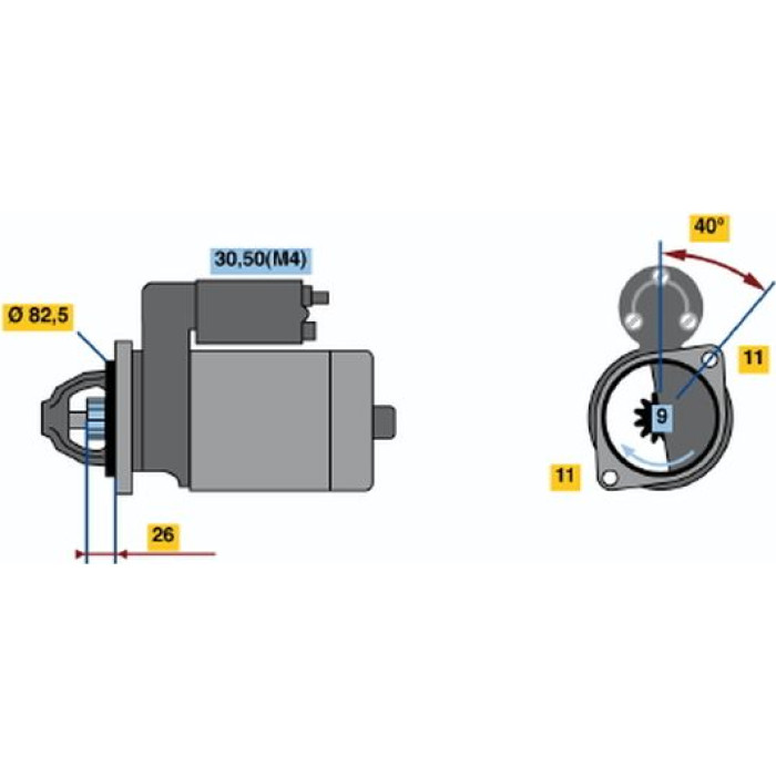 BOSCH 0 001 223 021 Starter