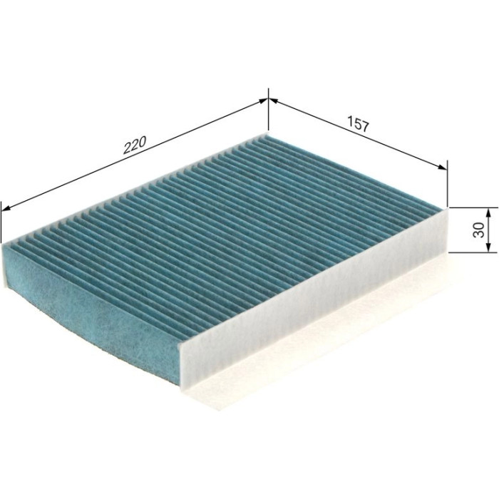 BOSCH 0 986 628 542 Innenraumfilter FILTER+