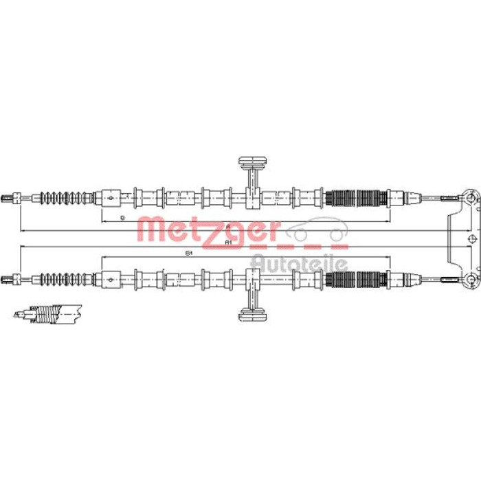 Metzger 11.5945 Seilzug, Feststellbremse