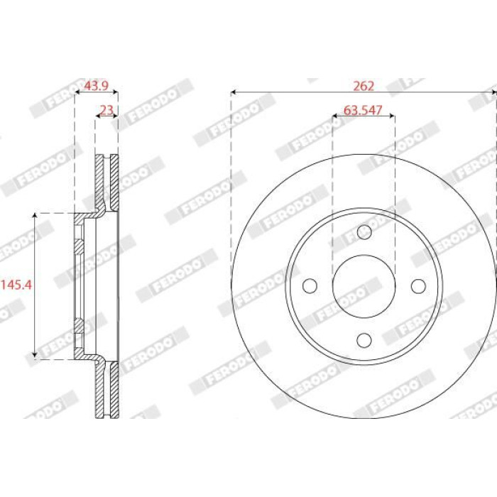 Ferodo DDF2679C Bremsscheibe PREMIER